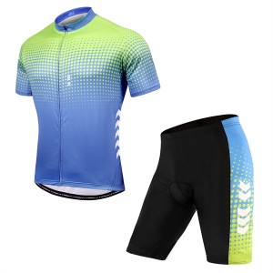 High Quality Custom Sports Fitness Style Solid Color Quick -dry Cycling suit（Top+short）Cycl52365