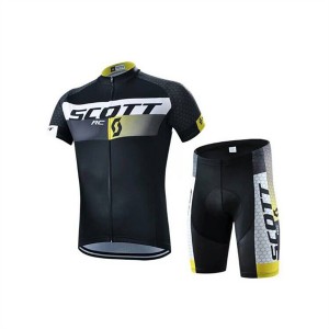 High Quality Custom Sports Fitness Style Solid Color Quick -dry Cycling suit（Top+short）Cycl68752