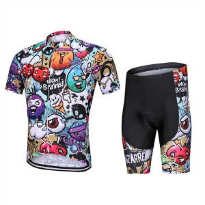 High Quality Custom Sports Fitness Style Solid Color Quick -dry Cycling suit（Top+short）Cycl68752