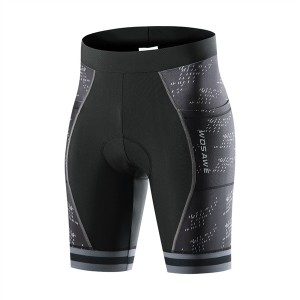 High Quality Custom Sports Fitness Style Solid Color Quick -dry Women’s Thickened silicone foam padded breathable cycling short pants DDWX499