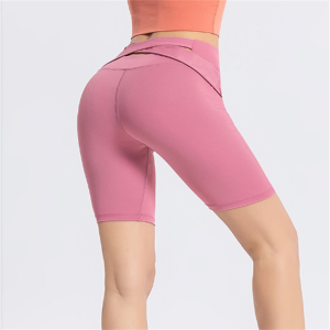 Wholesale Custom High Waisted Tummy Control Workout Yoga Shorts for Women Item No.DJ01