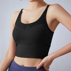 Gym Fitness Sport Sleeveless Vest Running Quick Drying Women Yoga Vest Item No.DDWX3