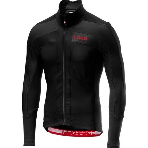 Fleece cycling jacket long sleeve top for winter use SDD4561