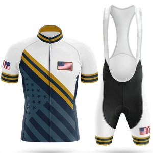 High Quality Custom Sports Fitness Style Solid Color Quick -dry Cycling suit（Top+short）DDWX377