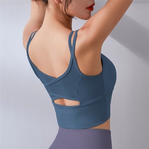 Gym Fitness Sport Sleeveless Vest Running Quick Drying Women Yoga Vest Item No.DDWX3