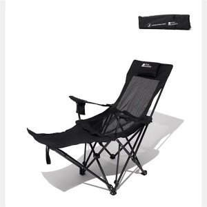 Outdoor recliner portable camping folding chair Office lunch chair enjoy breathable mesh fabric Model NO. CP-6366