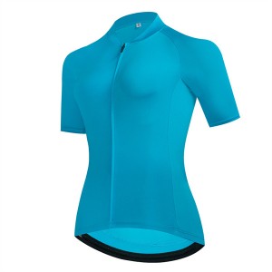 High Quality Custom Sports Fitness Style Solid Color Quick -dry Women’s Cycling Top(Short sleeve ) DDWX39698