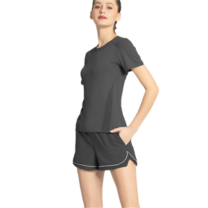 Women’s quick drying tops and shorts breathable fitness yoga wear yoga sets Item no.YJDXW01/2