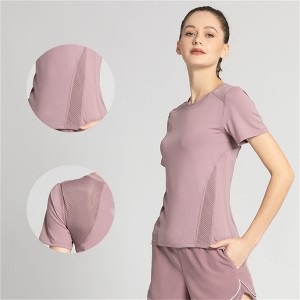 Women’s quick drying tops and shorts breathable fitness yoga wear yoga sets Item no.YJDXW01/2